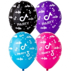 Шар Блогер Party, Ассорти Пастель (шелк) 5 ст